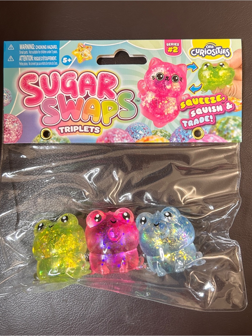 VIRAL Frog Sugar Swaps Triplets Squishy by Orb Curiosities NEW